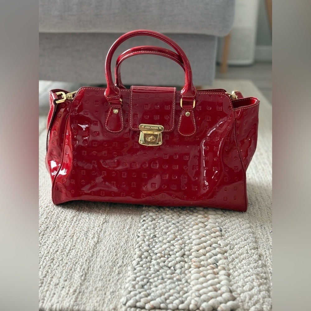 Arcadia gorgeous red handbag/cross body bag - Picture 2 of 13